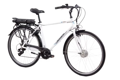 Bicicletas eléctrica : F.lli Schiano E- Moon Bicicleta eléctrica, Hombres, Blanco, 28