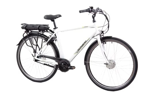Bicicletas eléctrica : F.lli Schiano E- Moon Nexus 7 28", Bicicleta eléctrica de Paseo, Hombre, Blanco