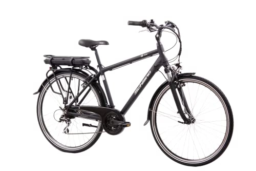 Bicicletas eléctrica : F.lli Schiano E-Ride 28'', Bicicleta Electrica de Paseo, Hombre , Negra