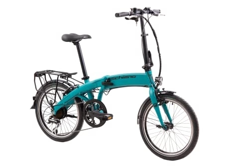 Bicicletas eléctrica : F.lli Schiano Galaxy 20'', Bicicleta Eléctrica Plegable, Unisex Adulto, Azul