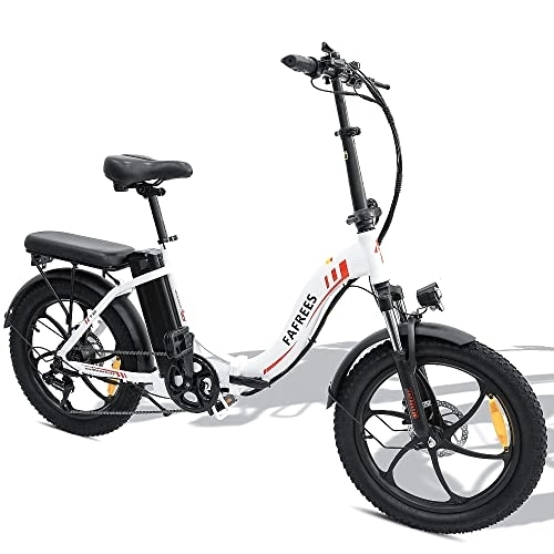 Bicicletas eléctrica : Fafrees Bicicleta Eléctrica Plegable 250 W, 36V 15AH Batería de Gran Capacidad 20" * 3.0 Fat Tire