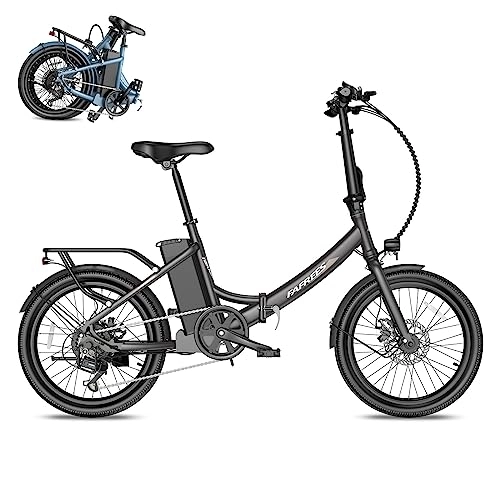 Bicicletas eléctrica : Fafrees Oficial Bicicleta Electrica Plegable, 36V 14.5Ah Asistencia de Pedal 90-110KM Ebike 20 Pulgadas, Motor 250W Control de Crucero, Shimano de 7 Velocidades, F20 Light Negro