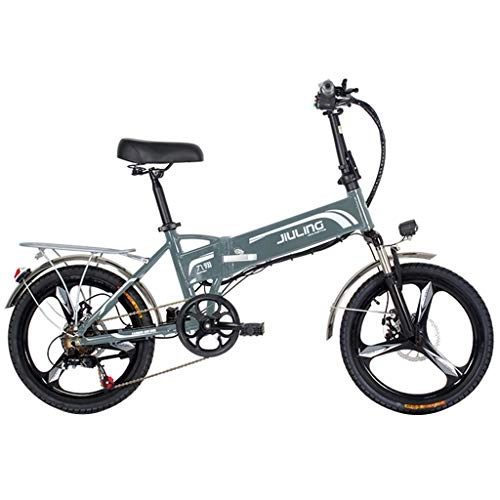 Bicicletas eléctrica : FFF-HAT Bicicleta eléctrica Plegable para jóvenes Adultos, 20 Pulgadas, 350 W / 48 V, Tres Modos de conducción, con Control Remoto antirrobo, para el Ejercicio de Ciclismo Urbano al Aire Libre.