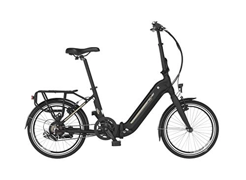 Bicicletas eléctrica : Fischer 62376 Bicicleta eléctrica, Adultos Unisex, Negro Mate, 36 cm