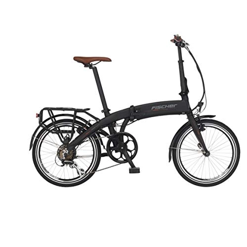 Bicicletas eléctrica : FISCHER 62379 Bicicleta eléctrica, Unisex Adulto, Negro Mate, Rahmen = 30 cm