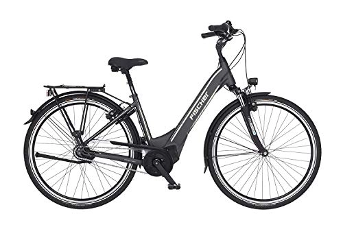 Bicicletas eléctrica : Fischer City Cita 5.0i-Bicicleta eléctrica, Altura 44 cm, Motor Central Brose 50 NM, batería de 36 V, Unisex Adulto, Color Gris Pizarra Mate, 28"-RH 44