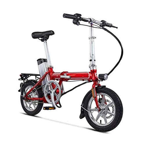 Bicicletas eléctrica : FZYE 14 Pulgadas Plegable Bicicleta Eléctrica, 48V 10A 250W Adulto Bicicletas Aleación Aluminio Bike Deportes Aire Libre Ciclismo