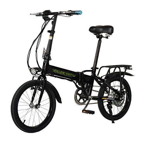 Bicicletas eléctrica : FZYE 18 Pulgadas Bicicleta Eléctrica, Portátil Plegable Bicicletas 48V9A Adulto Aleación Aluminio Bike Deportes Aire Libre