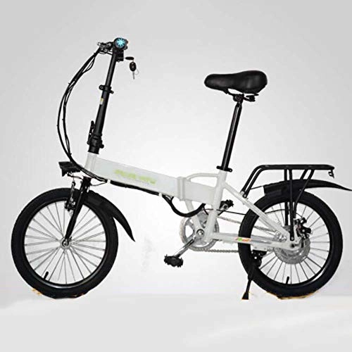 Bicicletas eléctrica : FZYE 18 Pulgadas Portátil Bicicleta Eléctrica, Bicicletas Pantalla Cristal líquido Plegable Remoto Inteligente Aleación Aluminio Bike Deportes Aire Libre