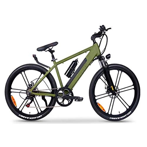 Bicicletas eléctrica : FZYE 26 Pulgadas Bicicleta Eléctrica, 48V10A350W Impulsar montaña Bicicletas Marco aleación Aluminio Deportes Aire Libre Ciclismo, Verde