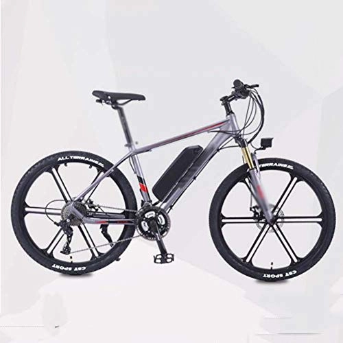 Bicicletas eléctrica : FZYE 26 Pulgadas Bicicleta Eléctrica, Impulsar montaña Bicicletas Marco aleación Aluminio Bike Adultos Bicicleta Deportes Aire Libre Ciclismo, Púrpura