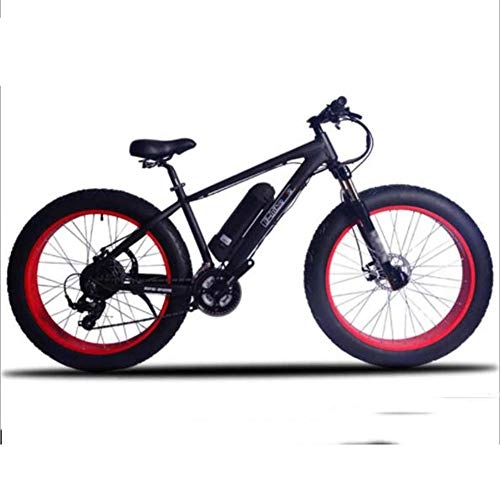 Bicicletas eléctrica : FZYE 26 Pulgadas Bicicleta Eléctrica, Neumático Ancho 21 velocidades Bicicletas para Adultos 350W Instrumento Cristal líquido LCD Deportes Aire Libre
