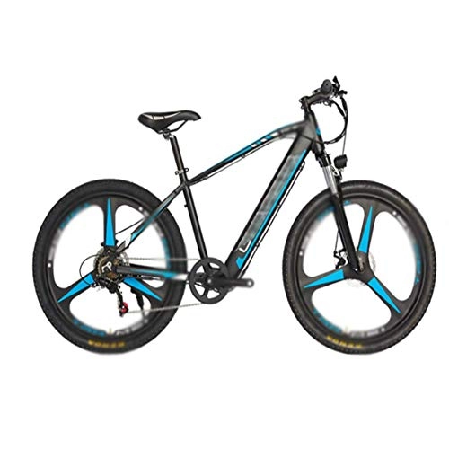 Bicicletas eléctrica : FZYE 27.5 Pulgada Bicicleta Eléctrica Bike, 48V10A Aumentar Velocidad Variable Montaña Bicicletas Hombres Mujeres, Azul