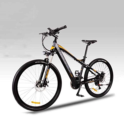 Bicicletas eléctrica : FZYE 27, 5 Pulgadas Montaña Bicicleta Eléctrica, Instrumento LED Horquilla Delantera amortiguadora Bicicletas Adulto Aleación Aluminio Bike Deportes Aire Libre