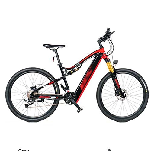 Bicicletas eléctrica : FZYE Montaña Bicicleta Eléctrica, Rueda 27, 5 Pulgadas Adulto Bicicletas 27 velocidades Offroad Bike Deportes Aire Libre, Rojo