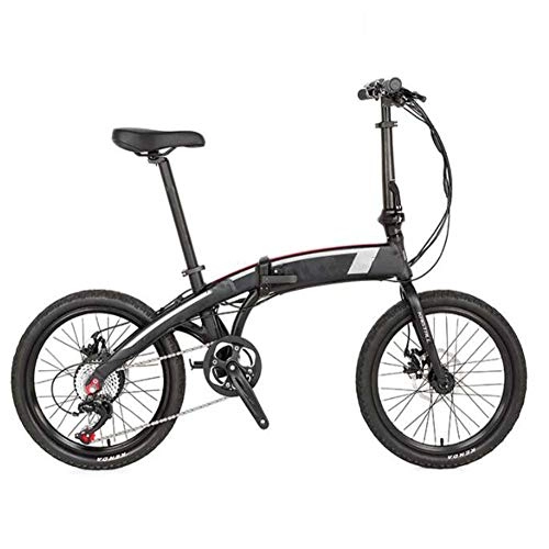 Bicicletas eléctrica : FZYE Plegable Bicicleta Eléctrica, Neumático 20 Pulgadas Bike Deportes Aire Libre Ciclismo Hombres Mujeres Bicicletas, Rojo