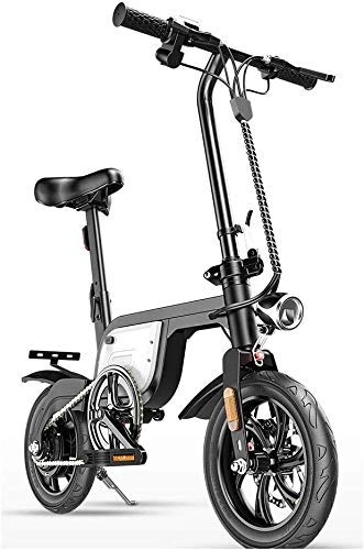 Bicicletas eléctrica : GJJSZ Bicicleta eléctrica Plegable, Mini-Pedal de Dos Ruedas La batería de Litio del Coche eléctrico Ayuda a Viajar Coche de batería de Viaje portátil, Coche de batería para Hombres y Mujeres