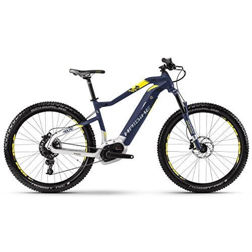 Bicicletas eléctrica : Haibike Sduro hardseven 7.0500WH 11de G NX bcxp (2018), Azul / Citron / Plata, Talla L