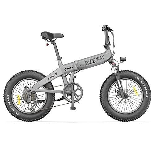 Bicicletas eléctrica : HIMO ZB20 Bicicleta eléctrica Plegable para Adultos, 20 '' 4.0 Off-Road Fat Tire E-Bike, Bici eléctrica de montaña con 48V 10AH batería, Amortiguador, Engranajes de transmisión de 6 velocidades