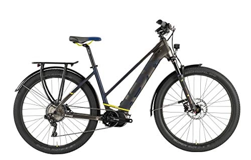 Bicicletas eléctrica : Husqvarna Gran Tourer GT6 Pedelec - Bicicleta elctrica de Trekking para Mujer, Color Bronce y Azul 2019, tamao 50 cm