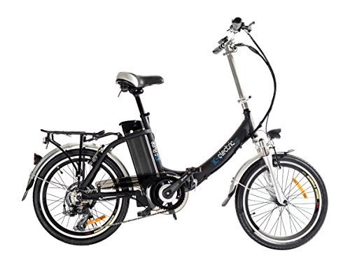 Bicicletas eléctrica : IC Electric Plume Bicicleta Plegable, Unisex Adulto, Negro, Talla nica