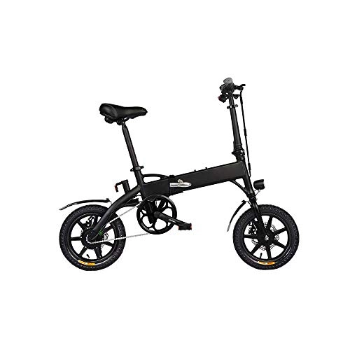 Bicicletas eléctrica : INOVIX eléctrica Plegable Bicicleta de montaña para Exteriores, 3 Modos, Neumáticos de 14" con batería de Iones de Litio de 36 V / 10, 4 AH, (BlackD1)