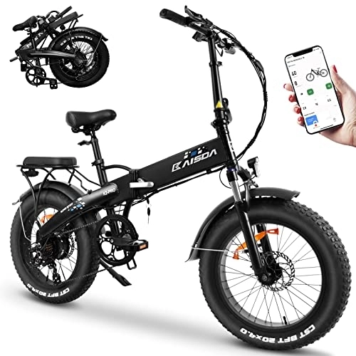 Bicicletas eléctrica : K2 Pro Bicicleta eléctrica de 20 pulgadas Fatbike plegable bicicleta eléctrica 48 V 12, 8 Ah batería para desplazarse bicicleta eléctrica grasa 250 W 25 km / h bicicleta de montaña Shimano 7S