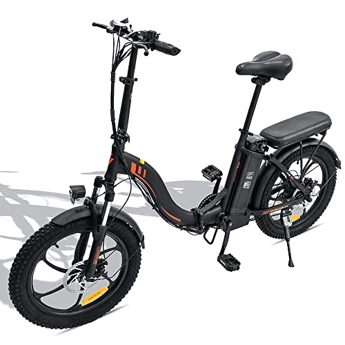 Bicicletas eléctrica : KecDuey Bicicleta eléctrica de 20 pulgadas, oficial de fábrica con batería de 15 Ah, 36 V, 20 x 3.0 Fat Tire (negro)