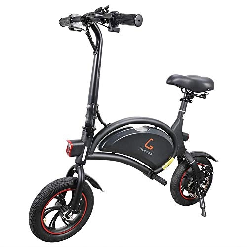 Bicicletas eléctrica : Kugoo Kirin B1 Scooter Eléctrico Plegable, Bicicleta Eléctrica para Adultos, sin Pedales, Batería de Litio de 6 Ah, Motor de 250 W, Alcance de 23 km, Velocidad máxima de 25 km / h, Sillín Ajustable