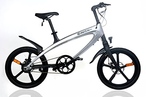 Bicicletas eléctrica : Lobito Ice Alfa, Bicicleta Eléctrica Urbana, Plata, Talla Única