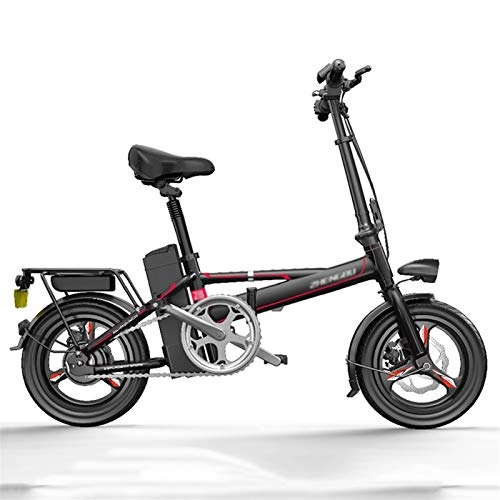 Bicicletas eléctrica : LOMJK Bicicleta eléctrica Plegable, Bicicleta eléctrica 400W, Bicicleta de montaña de neumáticos de 14 Pulgadas, Tres Modos de Trabajo Ajuste, Bicicleta eléctrica para Adultos
