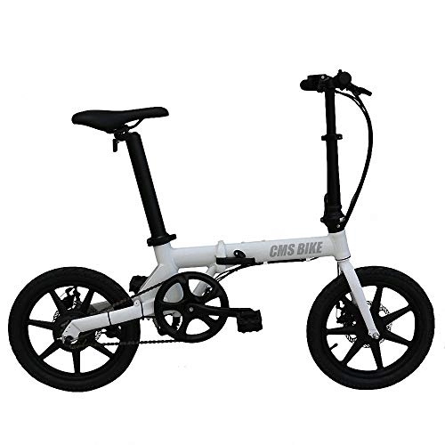 Bicicletas eléctrica : Mini coche eléctrico para adultos, tubo de sillín extraíble de gran capacidad Batería de iones de litio, bicicleta plegable, caja fuerte, portátil ajustable para ciclismo, tres modos de trabajo