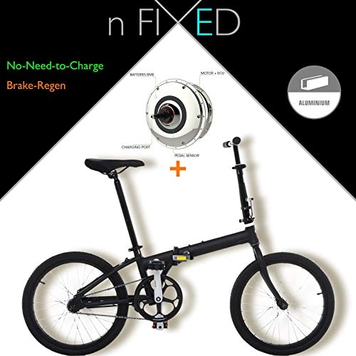 Bicicletas eléctrica : nFIXED.com "e-Bike+ Folding" no-Need-to-Recharge Zehus Electric Bicycle