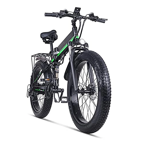 Bicicletas eléctrica : paritariny Bicicleta eléctrica Bicicleta eléctrica 1000W Mens Mountain Bike Bike Bike Dobling Ebike MX01 Neumático de Grasa de Bicicleta eléctrica para Adultos Bici 48V batería de Litio