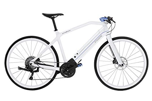Bicicletas eléctrica : Pininfarina Evoluzione Hi-Tech Carbon Shimano XT Bicicleta eléctrica de 11 velocidades, color blanco, talla M