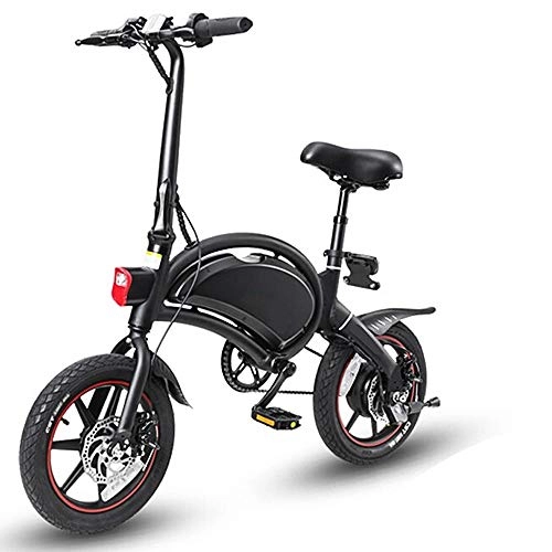 Bicicletas eléctrica : Plegable Coche elctrico Viaje Bicicleta elctrica Adulto Mini Energa Batera Coche Ultraligero Batera de Litio 10AH Toda aleacin de Aluminio