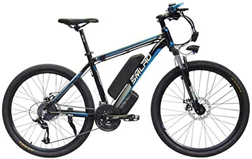 Bicicletas eléctrica : RDJM Bicicleta eléctrica Asistida eléctrica de la Bicicleta de montaña de Iones de Litio de la Bici Adulta del Viajero Aptitud 48V de Gran Capacidad de la batería de Coche (Color : C)