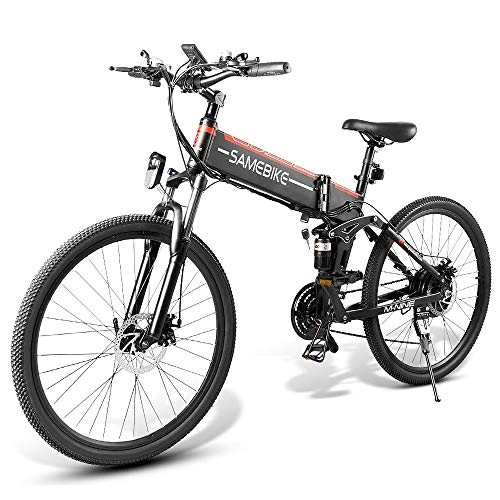 Bicicletas eléctrica : Roeam Bicicleta eléctrica Plegable de 26 Pulgadas, Bicicleta eléctrica asistida, Bicicleta eléctrica, llanta de radios, Scooter, ciclomotor, Motor 48V 500W