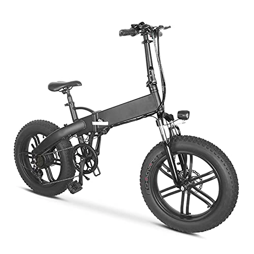 Bicicletas eléctrica : Rstar Mankeel MK012 - Bicicleta eléctrica con neumáticos de 20 pulgadas, plegable, 500 W, batería extraíble de 36 V, 7 velocidades, velocidad máxima de 25 km / h, carga máxima de 150 kg