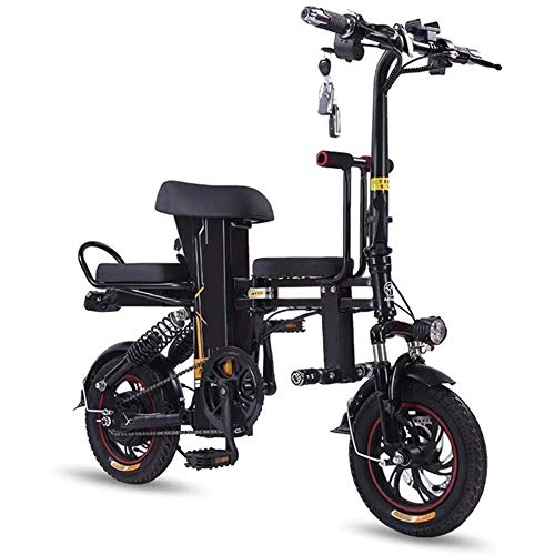 Bicicletas eléctrica : RXRENXIA Plegable Bicicleta Eléctrica, Aluminio Bicicleta Plegable con Pedales De Dos Ruedas para Adultos Mini Pedal Coche Eléctrico, Al Aire Libre De La Motocicleta De Viaje De Bicicletas