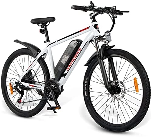 Bicicletas eléctrica : SAMEBIKE Bicicleta Electrica Montaña Bicicleta Eléctrica 26“ Bicicleta Electrica Adulto Shimano 3 * 7S con Batería 36V 10Ah