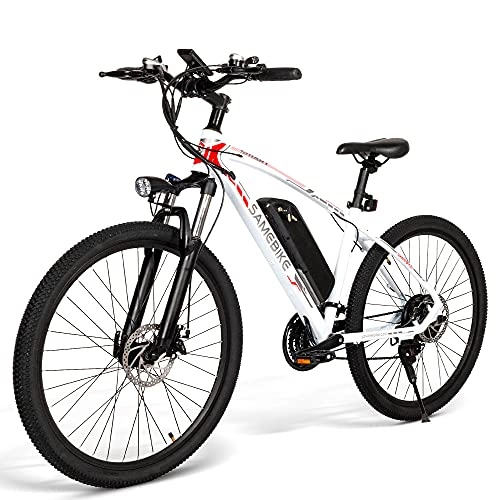 Bicicletas eléctrica : SAMEBIKE MY-SM26 Llanta de radios Aleación de Aluminio Bicicleta de montaña eléctrica 8Ah / 48V 2000mAh Batería de Iones de Litio (Negro)