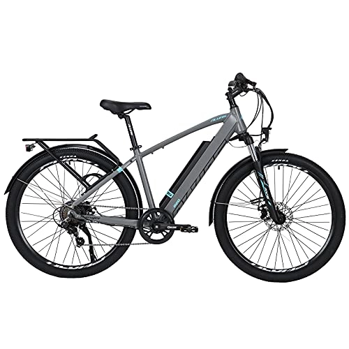 Bicicletas eléctrica : TAOCI Bicicletas eléctricas para adultos, 27.5 "36V 250W de aluminio E-Bike con motor BAFANG aleación Shimano Batería extraíble de 7 velocidades 12.5AH Bicicleta de montaña para viajes de cercanías