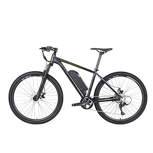 Bicicletas eléctrica : TERLEIA Bicicleta Eléctrica Freno De Disco Mecánico De Tracción por Cable 3 Modos De Trabajo Ebike Motor De 250W 36V 10Ah E-Bike De Velocidad Variable para Adultos, Black Green, 26 Inches