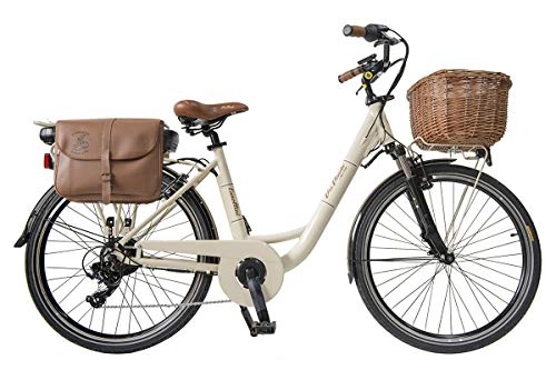 Bicicletas eléctrica : Venere Elettrica Alluminio Donna Panna