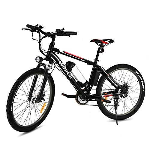 Bicicletas eléctrica : Vivi Bicicleta de Montaña Eléctrica 250W 26'' Bicicleta Eléctrica con 36V 8Ah Batería de Ión de Litio-para Adultos, 21 Velocidades