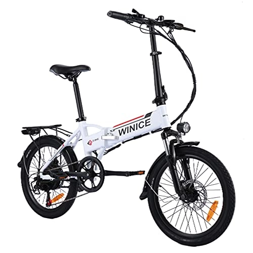 Bicicletas eléctrica : VIVI Bicicleta Electrica Plegable Urbana, 350W Bici Electrica Urbana Ligera para Adulto, 20" Plegable Ciudad Ebike con 36V 8A Batería extraíble, Shimano 7 velocidades, 3 Modos, 25km / h, 50KM Gama
