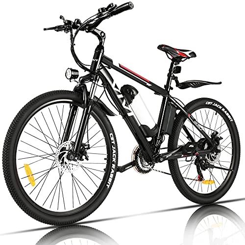Bicicletas eléctrica : Vivi Bicicleta Eléctrica 250W, Bicicleta Eléctrica Montaña con Batería Extraíble de 36V / 8Ah, Engranajes de 21 Velocidades / 25km / h Kilometraje de Recarga hasta 40km, 26
