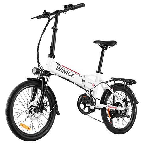 Bicicletas eléctrica : Vivi Bicicleta Eléctrica Plegable, 20 Pulgadas Bici Electrica 250W Adultos Ebike con Batería Litio Extraíble de 36V 8Ah, Engranajes Profesionales de 7 Velocidades