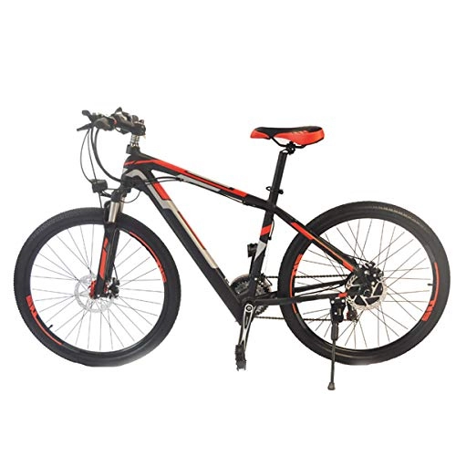 Bicicletas eléctrica : W&TT Bicicleta elctrica de montaña 36V 250W 21 velocidades E-Bike Plegable Citybike con LCD 5-Speed medidor Inteligente, 26 Pulgadas de Bicicleta con Frenos de Disco Dual y Amortiguador Tenedor, Red